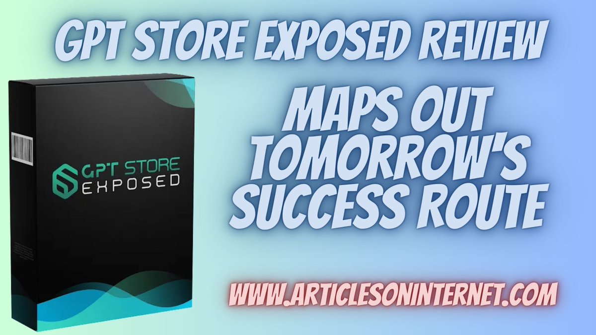 GPT STORE EXPOSED REVIEW -> articlesoninternet.com/gpt-store-expo…

#GPTStoreExposed #GPTStoreExposedReview #Software #SoftwareTool #AI #ArtificialIntelligence #SEO #Monetization #AffiliateMarketing #WebTraffic #Privacy #MakeMoneyOnline #PassiveIncome #Technology #TechUpdates #Blogging #ChatGPT