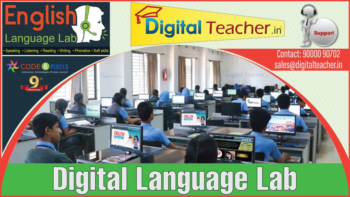 Digitallab001's tweet image. Digital Teacher English Language Lab - Blended Learning Solution
For More Do Visit: englishlab.co.in
#EnglishLanguageLab #Software #Technology #LanguageLab #Software #EnglishLab #DigitalLanguageLab #Education #CodeandPixels #DigitalTeacher #EnglishLabPrice