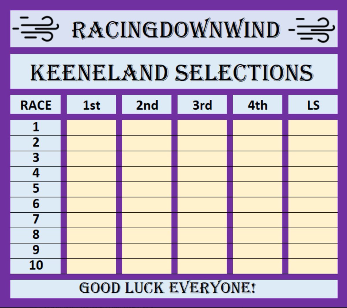 The RacingDownWind Community (@racingdownwind) on Twitter photo KEENELAND: 4/26/2024 FRIDAY
Today's Keeneland Selections.
75 Likes, I will post the Early Pick-5.
150 Likes, I will post the FULL CARD.
Let's get our RDW Community Active.
<a href="/keenelandracing/">Keeneland Racing</a> <a href="/keeneland/">Keeneland</a> <a href="/KentuckyDerby/">Kentucky Derby</a> @TVG <a href="/TwinSpires/">TwinSpires Racing π</a> <a href="/ChurchillDowns/">Churchill Downs</a> @WatchXBTV KEENELAND: 4/26/2024 FRIDAY
Today's Keeneland Selections.
75 Likes, I will post the Early Pick-5.
150 Likes, I will post the FULL CARD.
Let's get our RDW Community Active.
<a href="/keenelandracing/">Keeneland Racing</a> <a href="/keeneland/">Keeneland</a> <a href="/KentuckyDerby/">Kentucky Derby</a> @TVG <a href="/TwinSpires/">TwinSpires Racing π</a> <a href="/ChurchillDowns/">Churchill Downs</a> @WatchXBTV