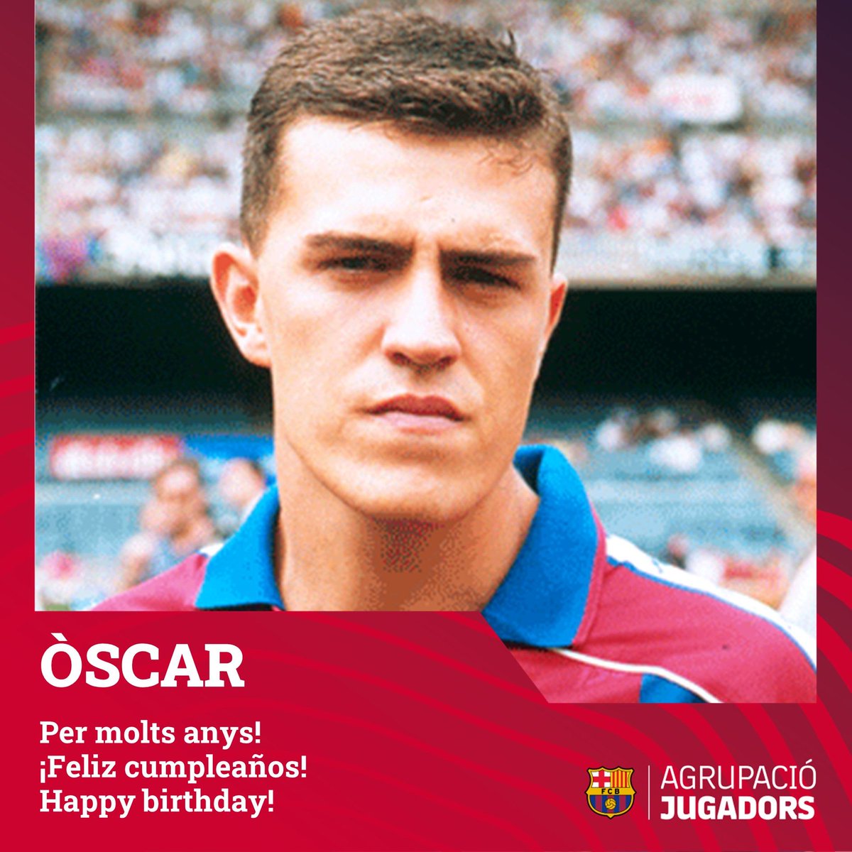 PER M🎂LTS ANYS @oscargarciaj!!💙❤️

Dades amb el primer equip del Barça:
⚽ 104 partits oficials
🥅 30 gols

#hbd #playersfcbarcelona #seguimenojc #agrupaciojugadors