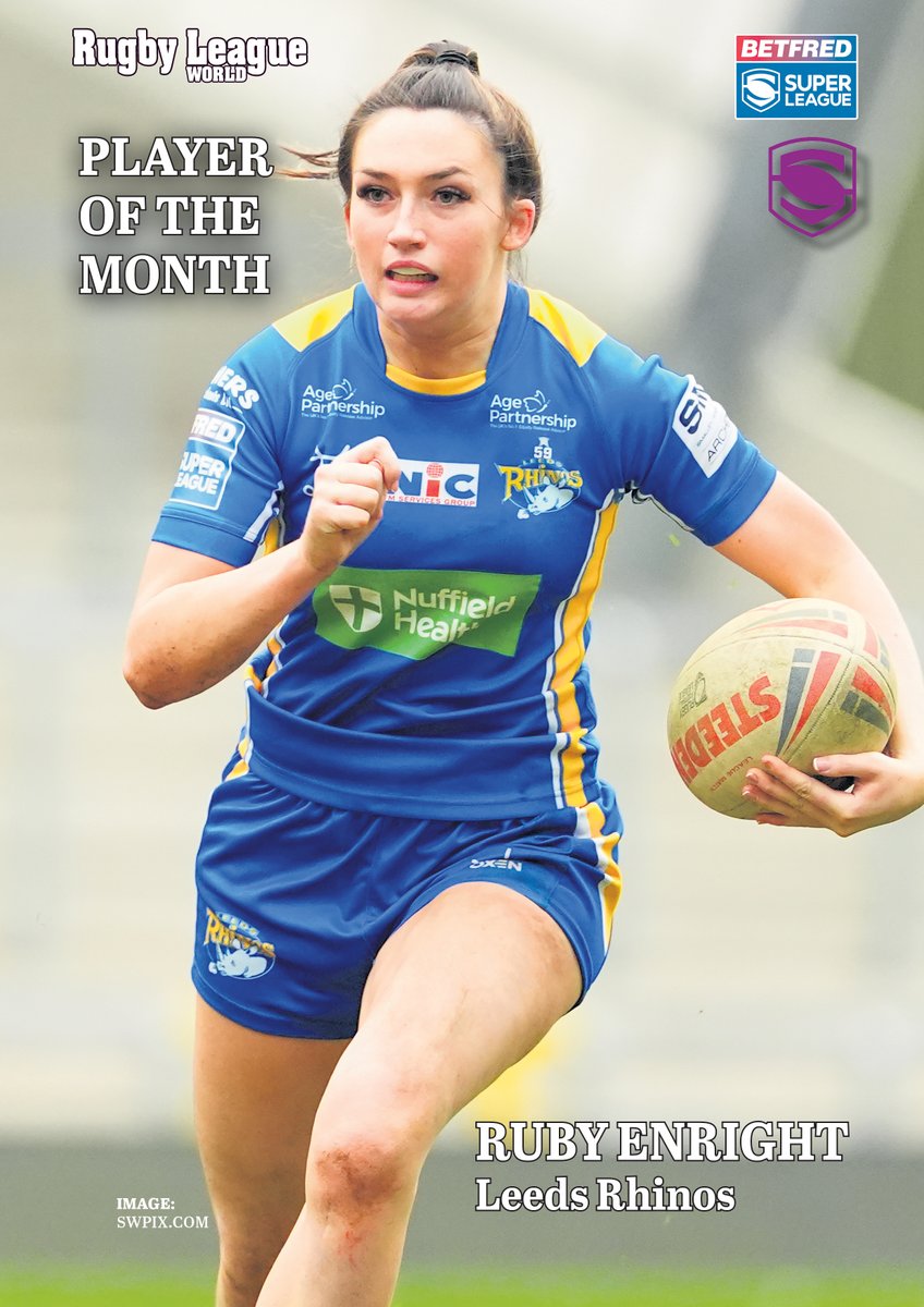 And the Rugby League World Women's Super League Player of the Month is... @Ruby_Enright1 of @leedsrhinos!