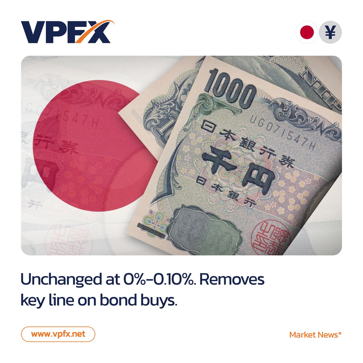 Bank of Japan (BOJ) policy board members come to a consensus on where to set the rate. Traders watch interest rate changes closely as short term interest rates are the primary factor in currency valuation.

#vpfx #japan #banak #interestrates #forexbroker #forexnews #forexmarket