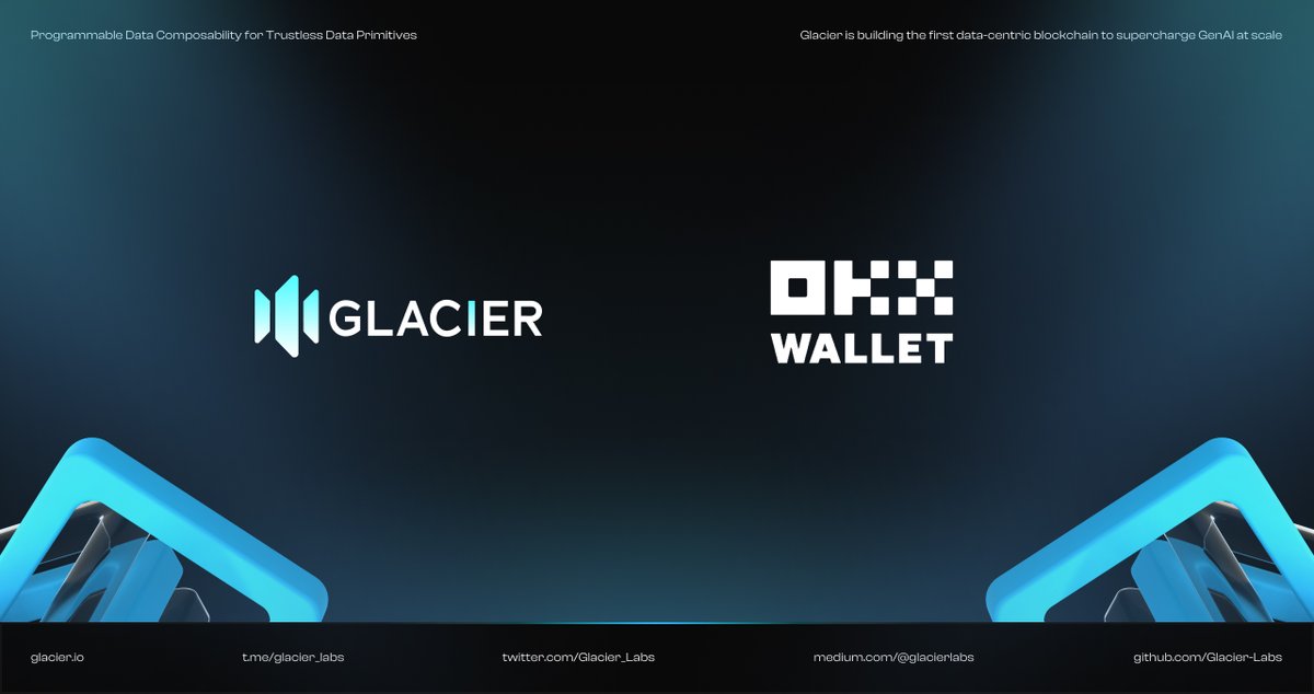 🧊Glacier Network is now integrated into the @okxweb3⚡️ 🔥Unlock the power of ownership! Your data, your rules. 👉glacier.io #OKXWeb3