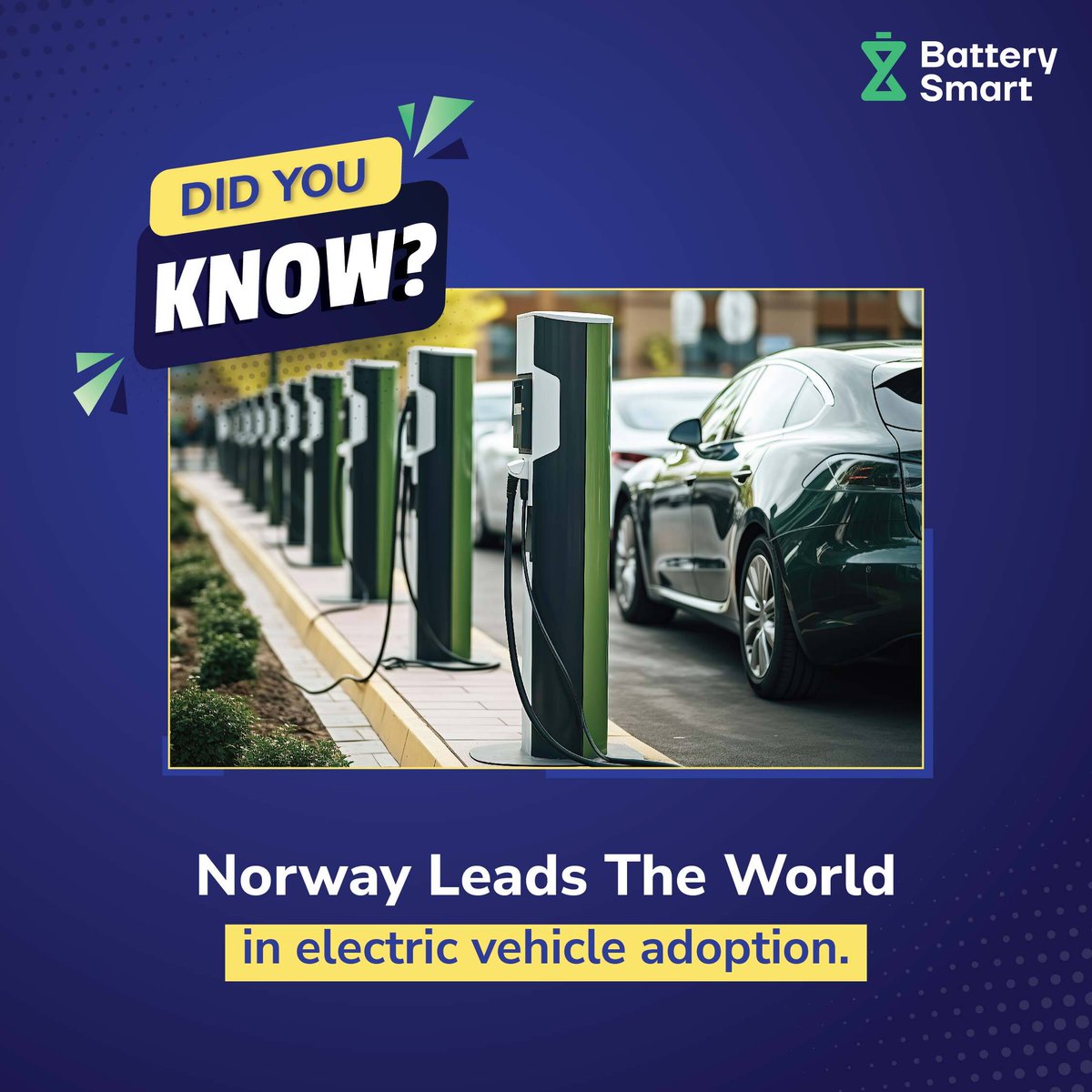 Over 80% of new cars sold in Norway were electric, thanks to strong government incentives and infrastructure development. Let's follow their lead towards a cleaner, brighter tomorrow! Source: mckinsey.com/industries/aut… #BatterySmart #BatterySwapping #ElectricVehicles