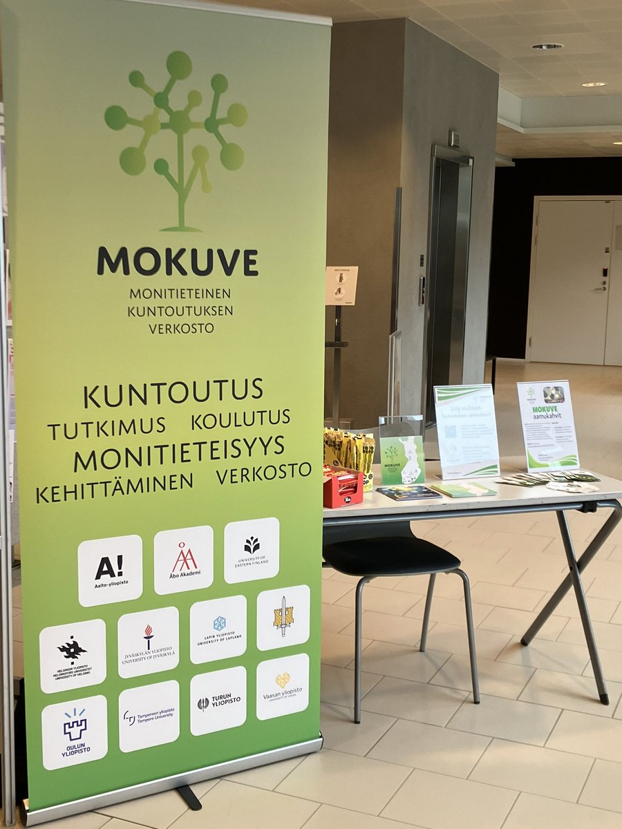 Tänään @mokuve_verkosto on esillä @UniTurku Publicum aulassa, jossa on #logopedia n oppiaineen seminaari ja koulutuspäivä #kuntoutus #kuntoutuminen #verkostot