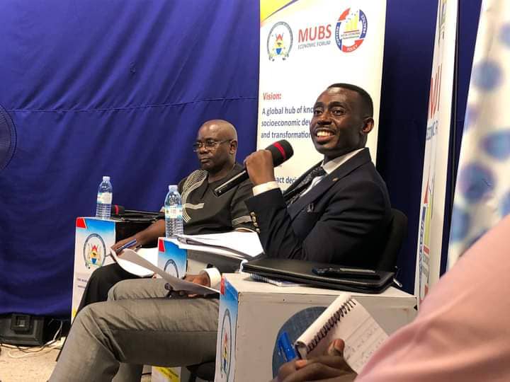 'Using #EFRIS for VAT compliance will lead to cost-push inflation, promote black market and smuggling. VAT along the distribution line raises commodity prices, leading to a decline in demand.' Dr. Stephen Isabalija during the #MUBSMEFPress @URAuganda @MUBS_EconForum