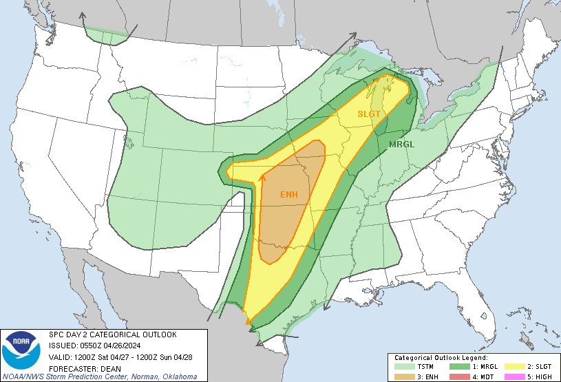12:52am CDT #SPC Day2 Outlook Enhanced Risk: for much of OK parts of north TX central/eastern KS northwest MO southeast NE southwest IA spc.noaa.gov/products/outlo…