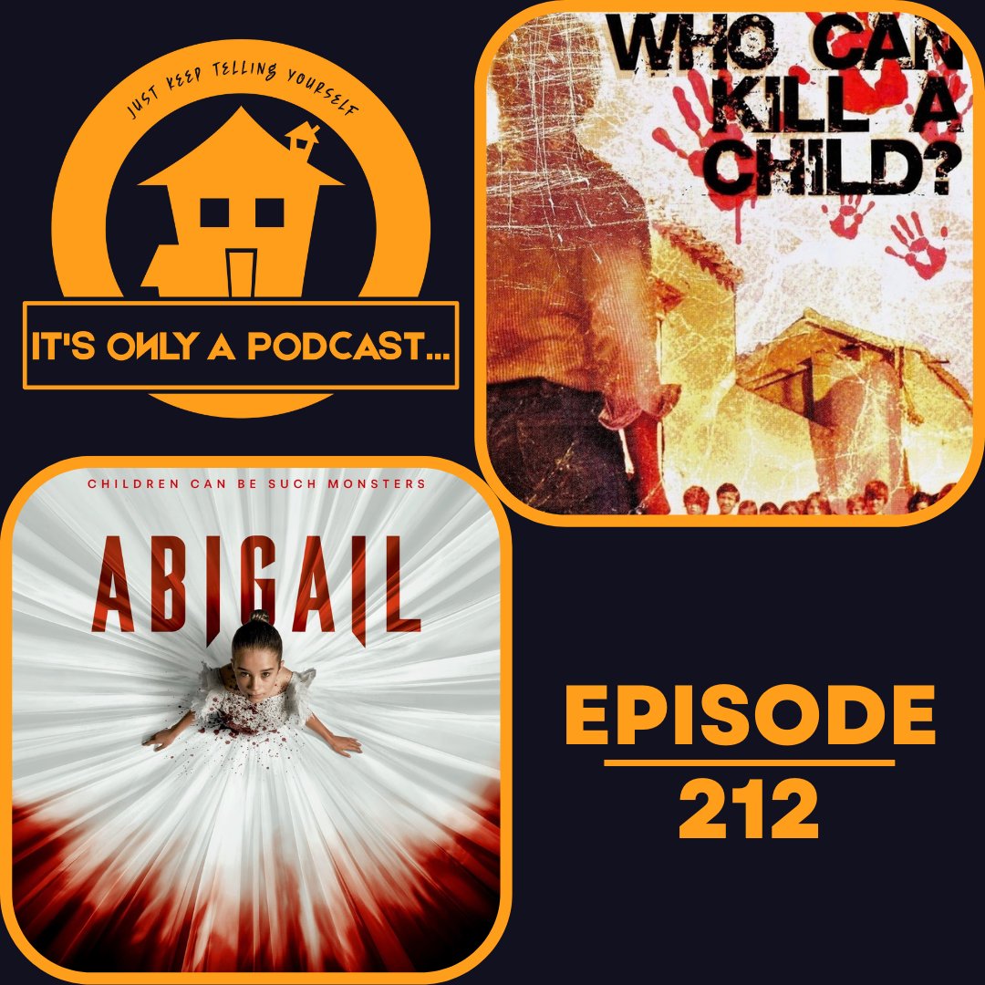 ItsOnlyaPodcast's tweet photo. Episode 212 is now available!
Christian &amp; Ian review a vampire ballerina movie, ABIGAIL. We also continue our Road to Terror series and discuss a creepy kids movie, WHO CAN KILL A CHILD?We also talk about Tom Hanks loving typewriters.

Available wherever you listen to podcasts. https://t.co/cVzFLYe3v8
