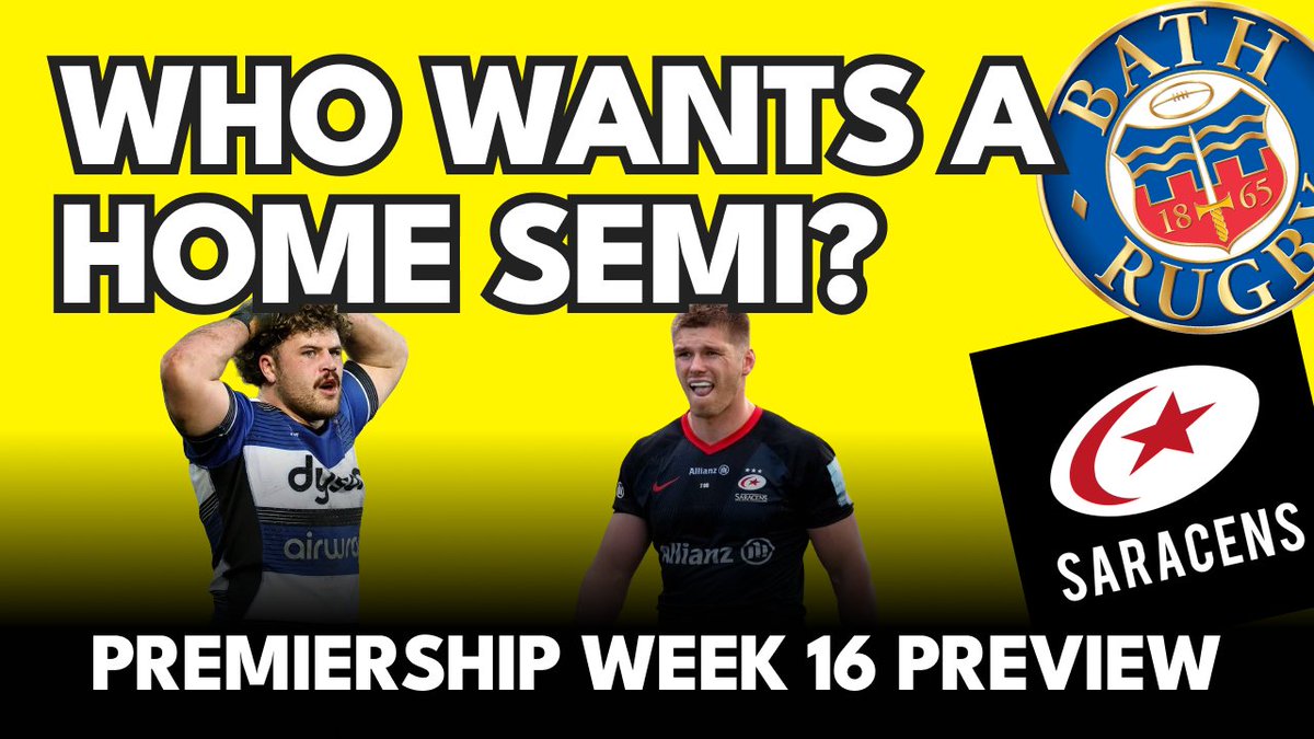 With three rounds of the Premiership to go, it’s getting to be do-or-die time for some teams. Who will emerge victorious in their bid for the top four and semi-final qualification?

youtu.be/CNR6AqzCjEI&li…

What do you think?

#6Nations #rugby #premiership #premiershiprugby