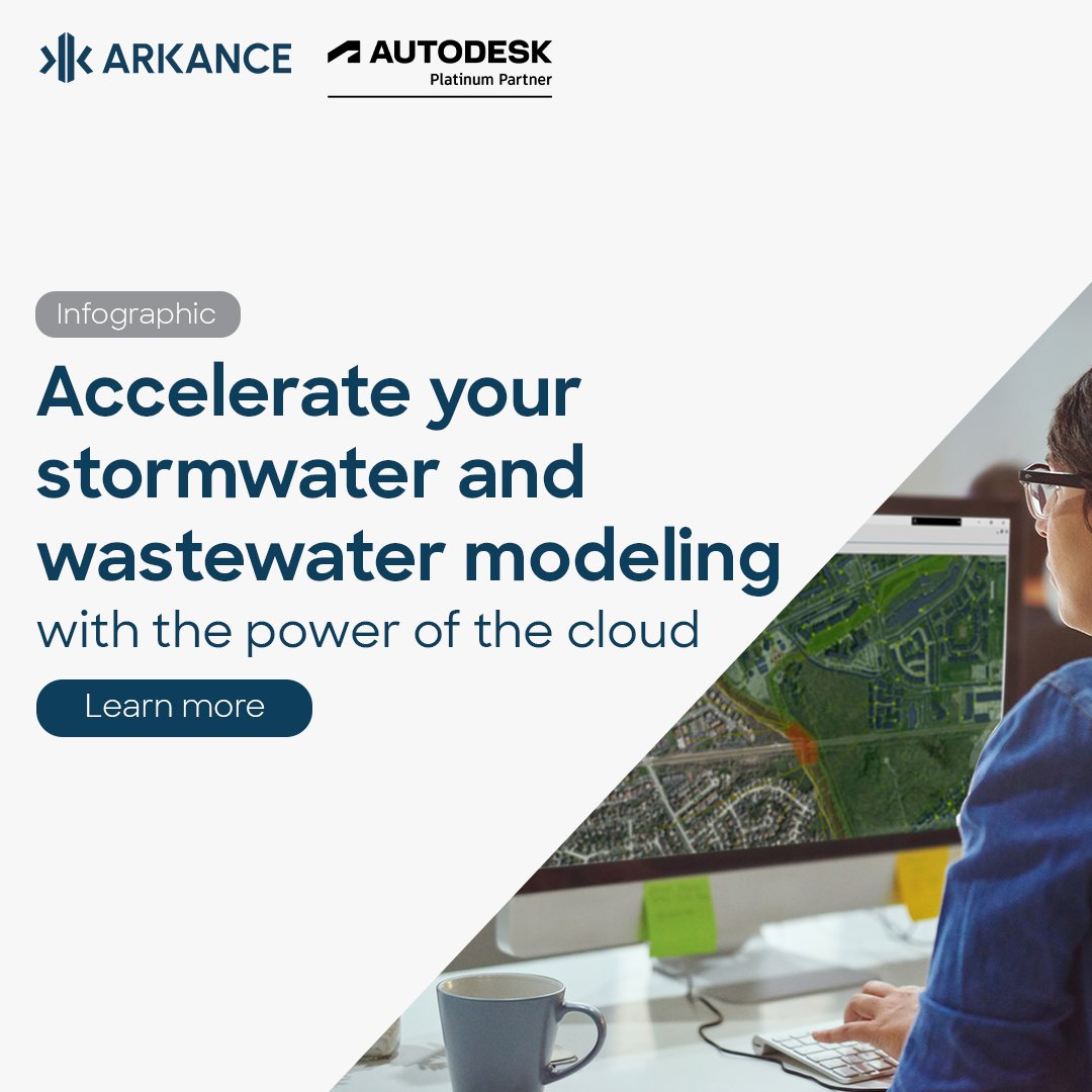 ARKANCEANZ's tweet image. Store, manage and simulate models with the latest cloud capabilities included with your InfoWorks ICM subscription.

See infographic: bit.ly/3w68BdH

#model #simulation #InfoWorks #stormwater #wastewater #Autodesk #ARKANCEANZ