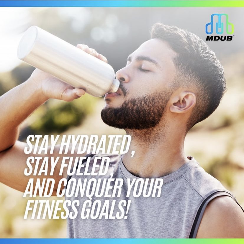 MDUBActive's tweet photo. Stay hydrated, stay fueled, and conquer your fitness goals! *Whether you're hitting the gym or hitting the pavement, remember that proper hydration and nutrition are key to powering your workouts and maximizing your performance. Drink up, eat well, and crush those fitness goals! https://t.co/BeiN7p9jXZ