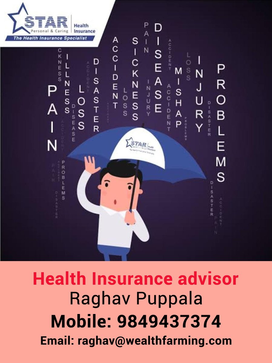 Star Health Insurance for more details call: 9849437374.
#problems #pain #illness #disaster #accident #sickness #injury #starhealthinsurance #healthinsuranceadvisor