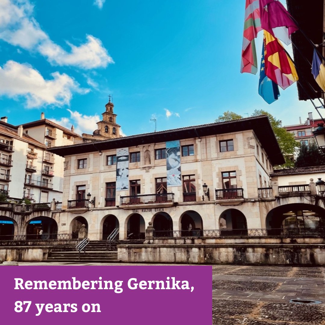 On the 87th anniversary of its bombing we remember the Basque town of Gernika. Hear from Dr Dacia Viejo-Rose and Dr Erin O'Halloran @camb_heritage 👇 arch.cam.ac.uk/news/gernika-8… 📸 Erin O’Halloran