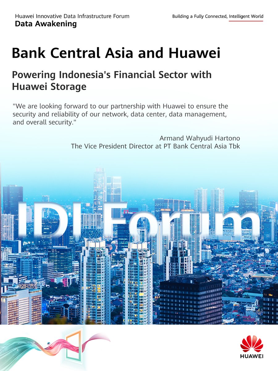 Discover how Bank Central Asia is making substantial progress in Indonesia's #financial sector thanks to the top-notch #resilience and reliability of #HuaweiStorage! And there are more amazing stories at #HWIDI! Learn more: bit.ly/3W9BhwZ #CustomerStory #DataAwakening
