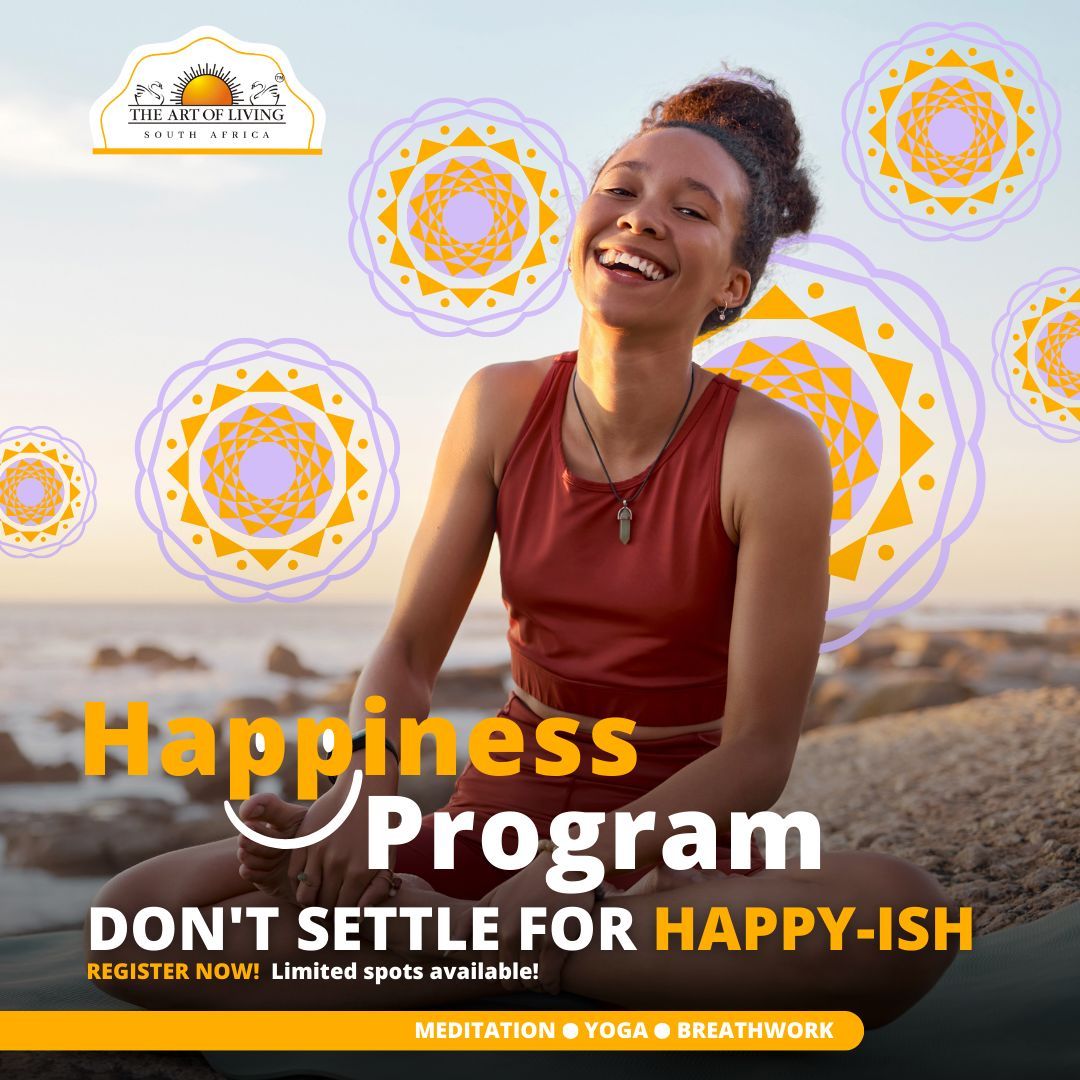 Discover the path to joy and fulfillment with our Happiness Program! Embrace optimal health and wellness.😃🤩😌💫✌️ Register to radiate joy from within today! buff.ly/3U9izTF #HappinessProgram #ArtofLiving #Health #Wellness #FindYourJoy #Happiness