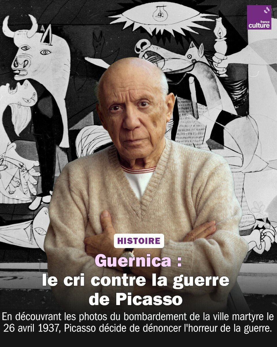 Le 26 avril 1937, l’aviation allemande largue 50 tonnes d’explosifs sur la ville basque. L’opération, qui vise à terroriser la population civile, choque l’opinion internationale. ➡️ l.franceculture.fr/McK