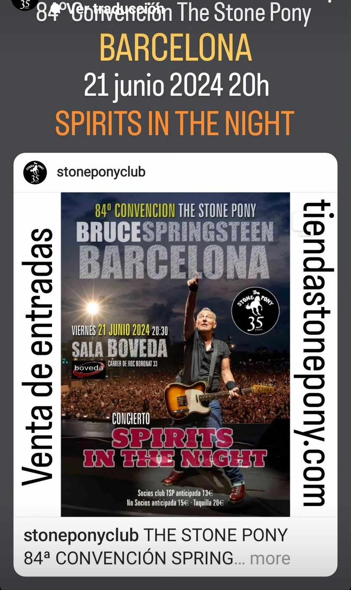 OS ESPERAMOS!!🤠🎸
#sergiogisbert 
#spiritsinthenight 
#thestoneponyclub 
#brucespringsteen 
#devampirosycowboys 
#RutaalRock facebook.com/share/6aNkUGxN…