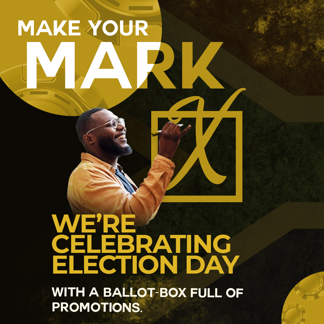 Make Your Mark We’re celebrating election day with a ballot-box full of promotions. Find out more at emperorspalace.com/make-your-mark/ 18+ only | Winners know when to stop. #EmperorsPalace #VotingDay #ThePalaceofDreams
