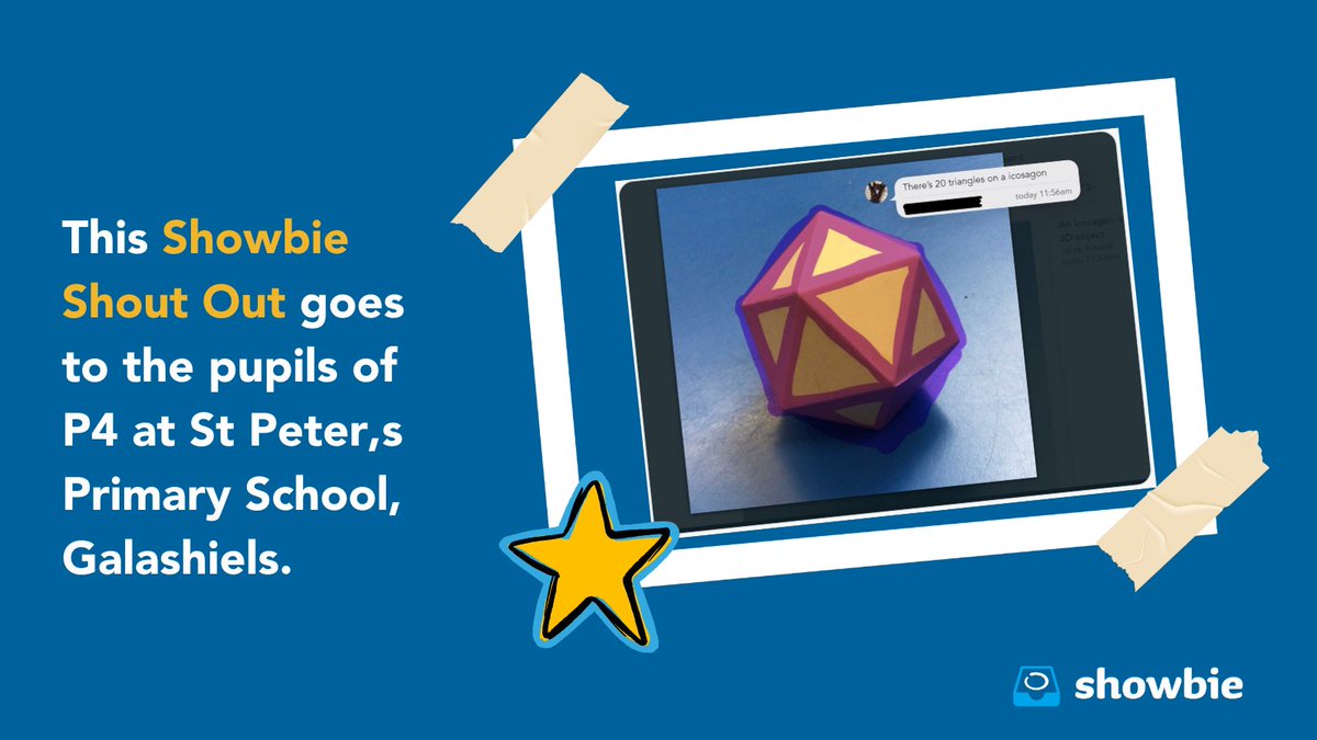 📢This week's Showbie #shoutout goes to P4 @stpetersgala @inspireSBC where they have been using Showbie to explore the properties of 3D shapes using the annotation tools.💙🚀 Next week it could be your school 🫵🏻 so, don't forget to tag us in your tweets!