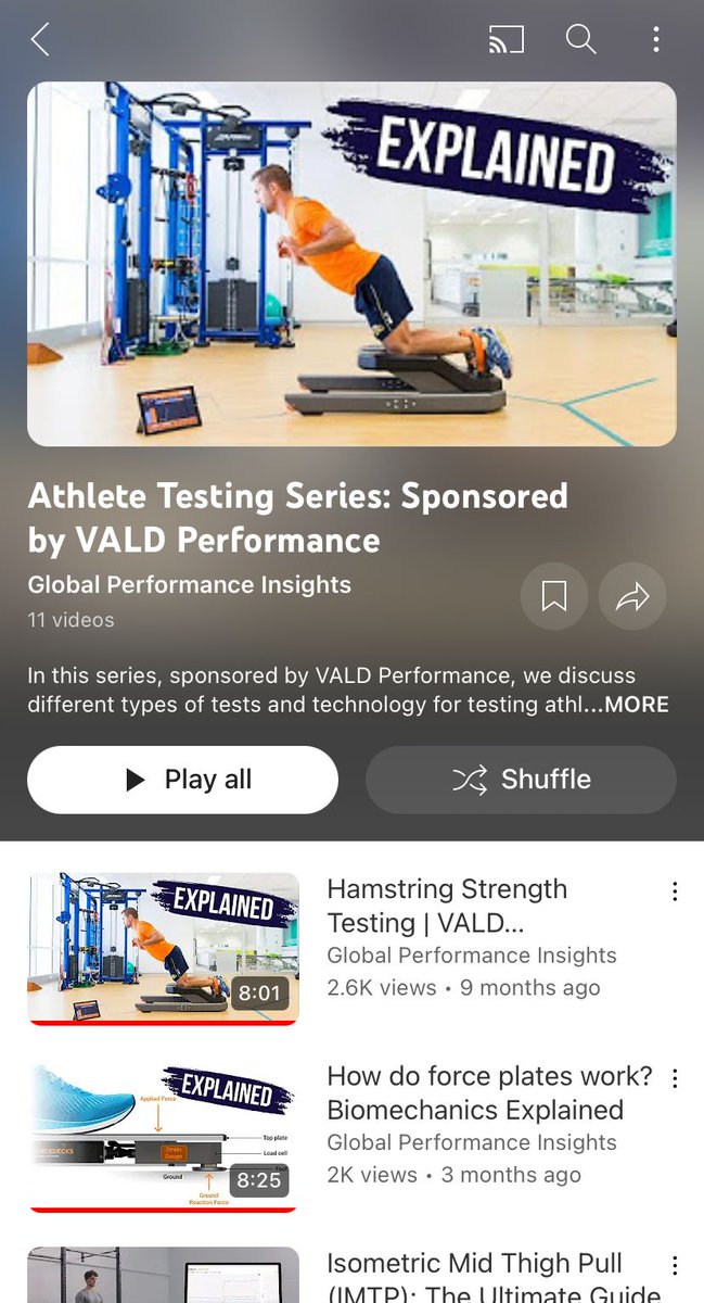 Over the past year, I've been collaborating with <a href="/VALDPerformance/">VALD Performance</a> to bring you our athlete testing series on YouTube.

Let's take a look at the videos so far and once you've been through them, let me know what topics you'd like to see covered in the next round?