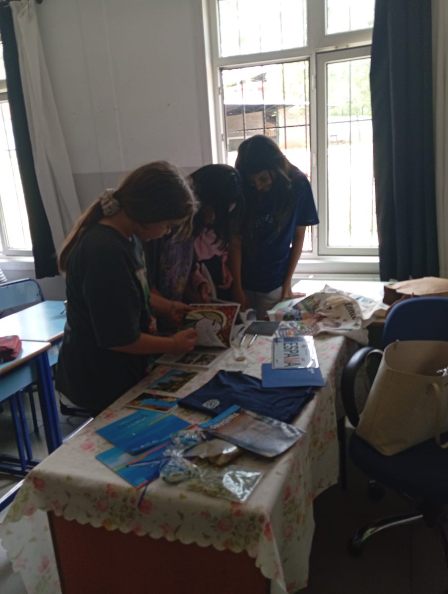 The documentary titled "My Erasmus Adventure" was presented to the school students and teachers.