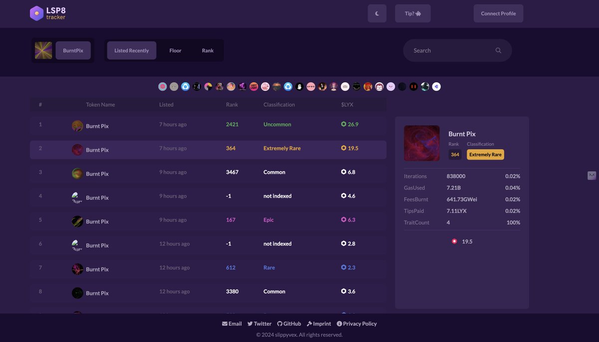 SoonOnLyx's tweet photo. Secret to finding the best NFT's?
https://t.co/fqcrWbGI99 by @slippyvex 

It's the best tool to check rarity, prices etc for any collection!

Thank you for building on #LUKSO @slippyvex 

&amp; thank you for sharing this tool with everyone for free!

100,000K $SOON for your heroism! https://t.co/6q7ScYoltw