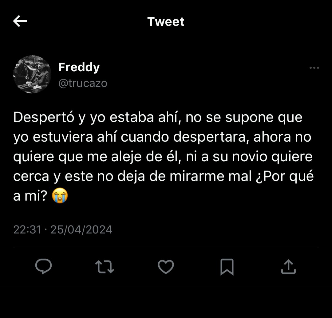 uncafemoca's tweet photo. • au #Freddytabo 
Gustabo sufrió un secuestro, cuando lo rescatan sus heridas son tan graves que termina en coma, cuando despierta no recuerda a casi nadie,  a su novio James y al único que quiere cerca es a Freddy, ninguno sabe porque y menos cuando ambos se llevaban tan mal. https://t.co/MyrdJs7SjW