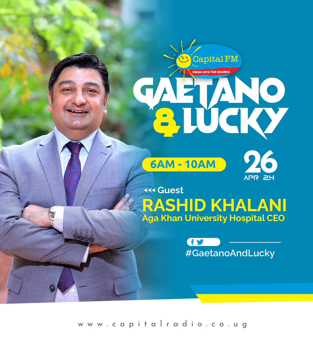 Our special guest CEO Aga Khan Hospital Mr. Rashid Khalani is in the building tune for the exciting news about the Nakawa Specialty Center bringing specialized treatment closer to patients.