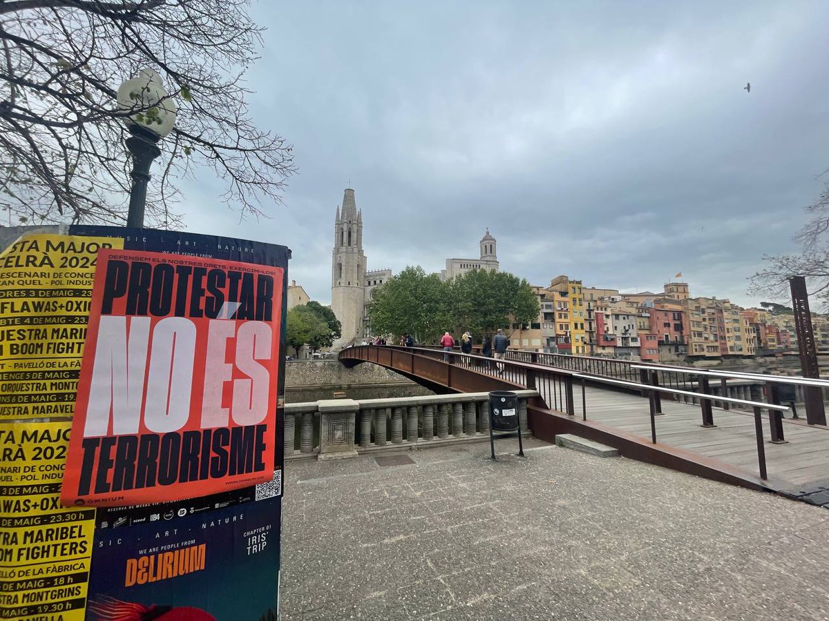 Amb l'inici de la campanya electoral, encartellem el país per denunciar la persecució contra l'independentisme!