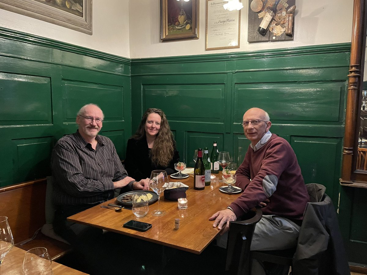 Excellent start of my visit to Zürich. Dinner with Ueli Grossniklaus and Tina Wentz. Looking forward to exciting science discussions today at Plant Biology