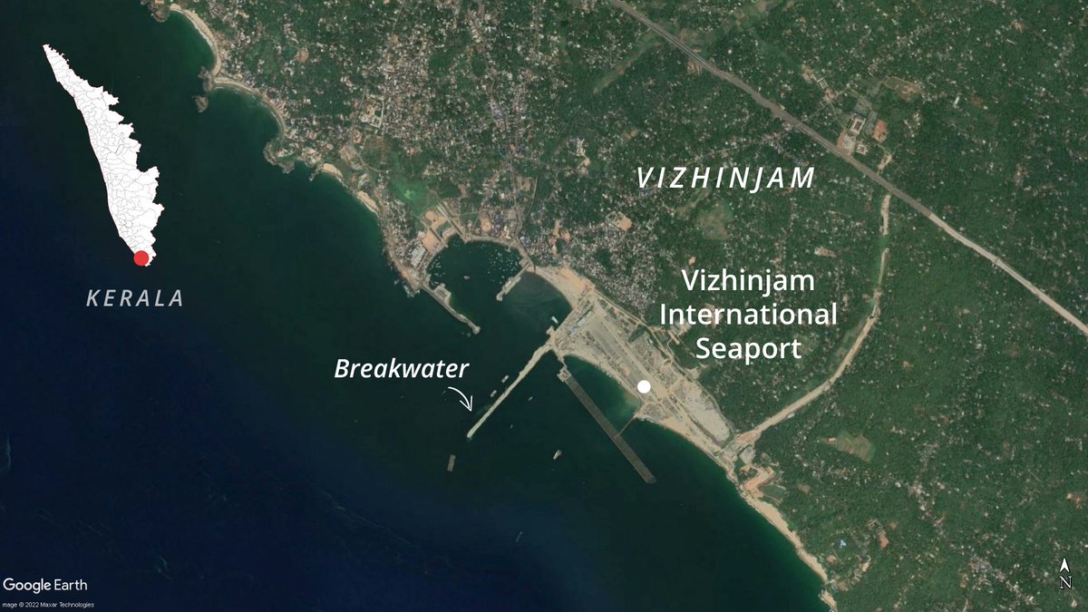 IndianTechGuide's tweet image. 🚨 Adani Group's Vizhinjam Port in Kerala has received approval to operate as India's first transshipment port, facilitating the transfer of cargo between ships.