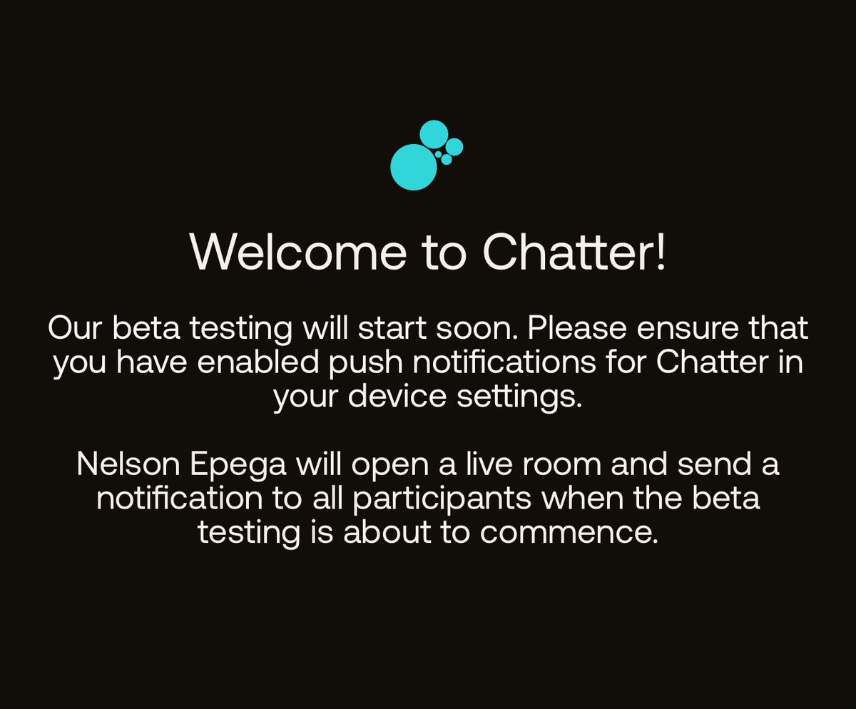 @nelsonepega let’s go! #socialaudio #chatterapp #findyourvoice