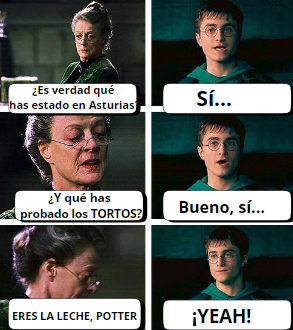 #Felizviernes 💃🕺 Sé como #HarryPotter 😎😅 Si vienes a #Asturias, tienes que probar los TORT0S. #TortoDay 💪