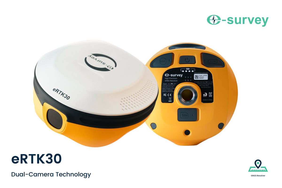 eSurveyGNSS's tweet photo. We are thrilled to announce that #eSurvey is about to unveil its most highly anticipated new GNSS receiver✨, #eRTK30 with dual-camera technology, very SOON. Get ready to witness our innovation!🎉 #eSurveyGNSS #HighAccuracy #Flexibility #eSurvey #GNSS #Surveying #Surveyors https://t.co/5SKXAJZ7EX