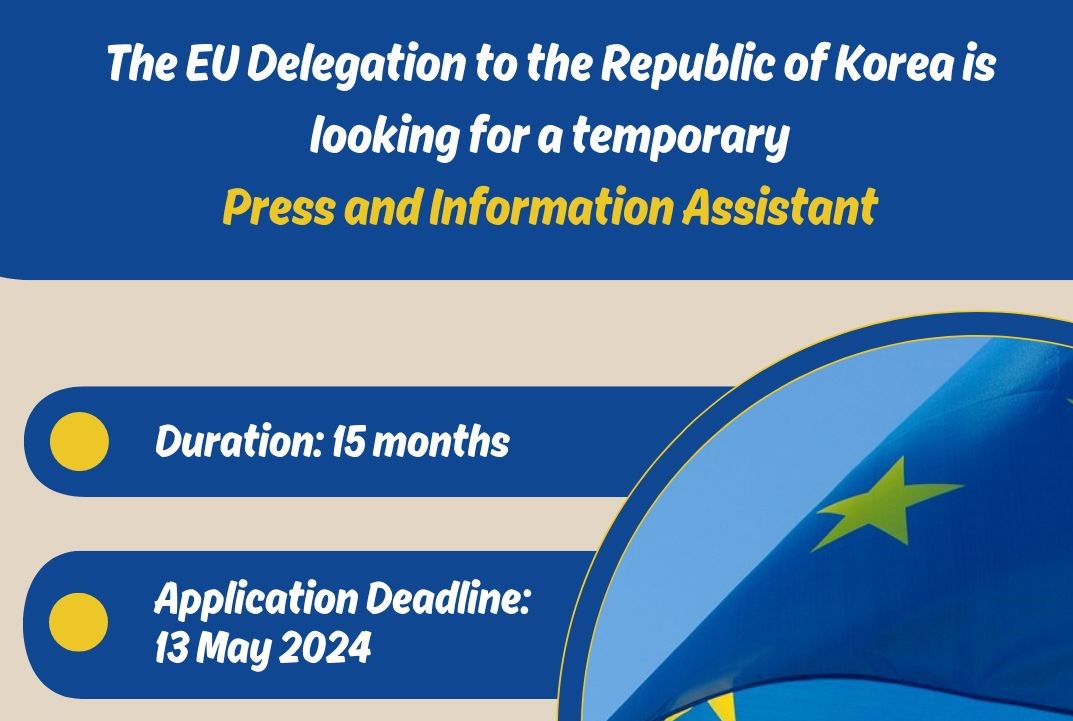 📣The EU Delegation to RoK is looking for a temporary Press and Information Assistant!🇪🇺🇰🇷👇 eeas.europa.eu/delegations/so…