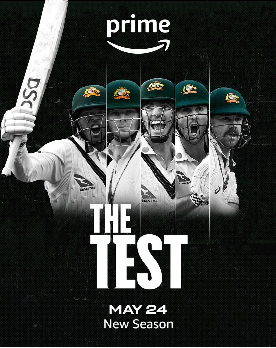 🚨 Mark your calendars 🗓️

THE TEST season 3 is set to be released on 24th May,the legacy continues!!

This season is bringing you the untold stories from the pitch..

Can't wait!!! 💥

#CricketTwitter #Australia  #WTC25 #CWC23