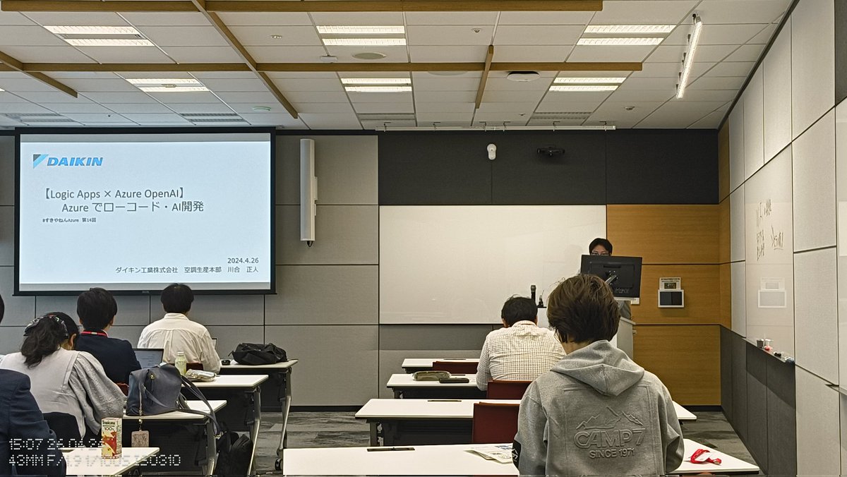 Rinatamu_ITDR's tweet image. 最初は @kwtc_ 川合さん の
#LogicApps と #AzureOpenAI で作るローコード開発！#すきやねんAzure