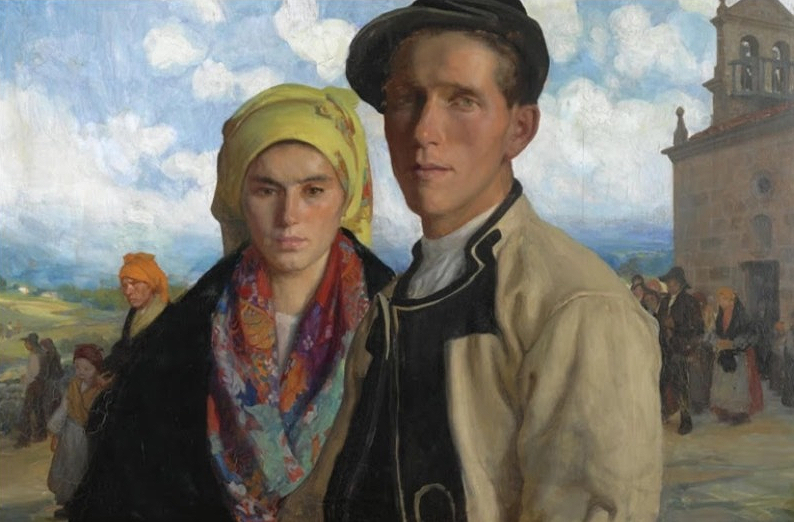 Onte en Ribeira falei deste óleo: 'Saída da misa en Xornes' (1916), de Álvarez de Sotomayor. Un exemplo de como hai obras que superan o seu tempo e se achegan a nós. Quizais pola disposición e expresión dos modelos e o encadre, que lembra o gran angular dos móbiles.