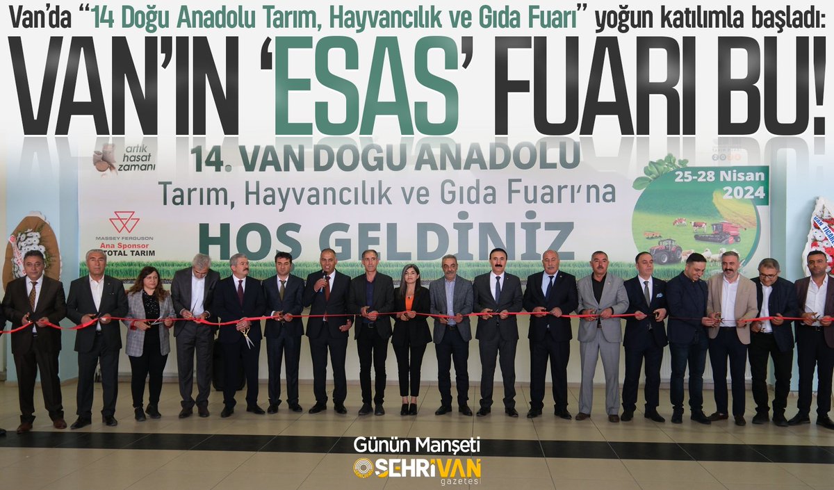 Van’da “14 Doğu Anadolu Tarım, Hayvancılık ve Gıda Fuarı” yoğun katılımla başladı sehrivangazetesi.com/vanin-esas-fua… @Veysiuygun1 @GulerSuleyman65