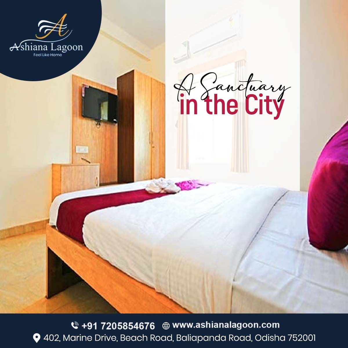 Escape the city's hustle and find serenity in the heart of it all at Ashiana Lagoon Hotel rooms. Your urban sanctuary awaits. 
𝐂𝐚𝐥𝐥: 72058 54676

#CitySerenity #UrbanEscape #LagoonRetreat #TranquilRooms #HeartOfTheCity #UrbanSanctuary #AshianaLagoonStay #CityOasis