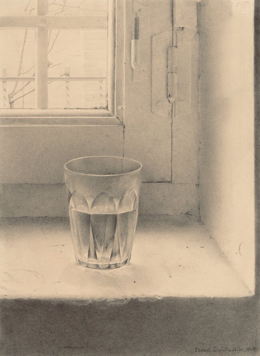 Whether your cup is half-full or half-empty remind yourself there are others without one Matshona Dhliwayo ▫️▫️▫️ VASO | 1969 | Isabel Quintanilla