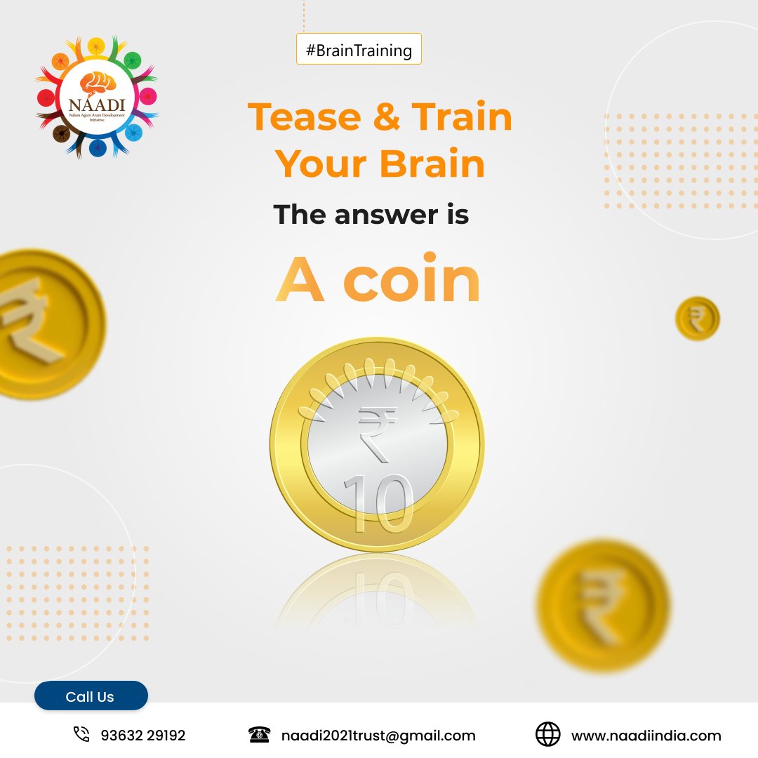 As you explore the clues provided, challenge yourself to think outside the box and arrive at the correct answer. Engage your cognitive skills and enjoy the thrill of deciphering this intriguing enigma. 
#BrainTeaser #RiddleMeThis #BrainTraining #NaadiFoundation #NAADI #Naadiindia