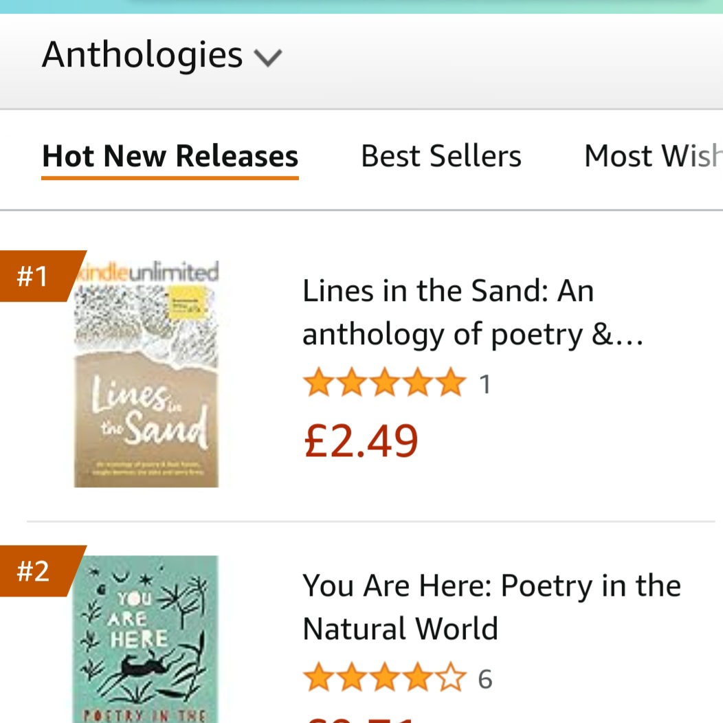 Waking up on Day One of the writing festival to see the anthology of the winners of our writing competition at NUMBER ONE on Amazon!! Order here: amzn.to/4492hP3