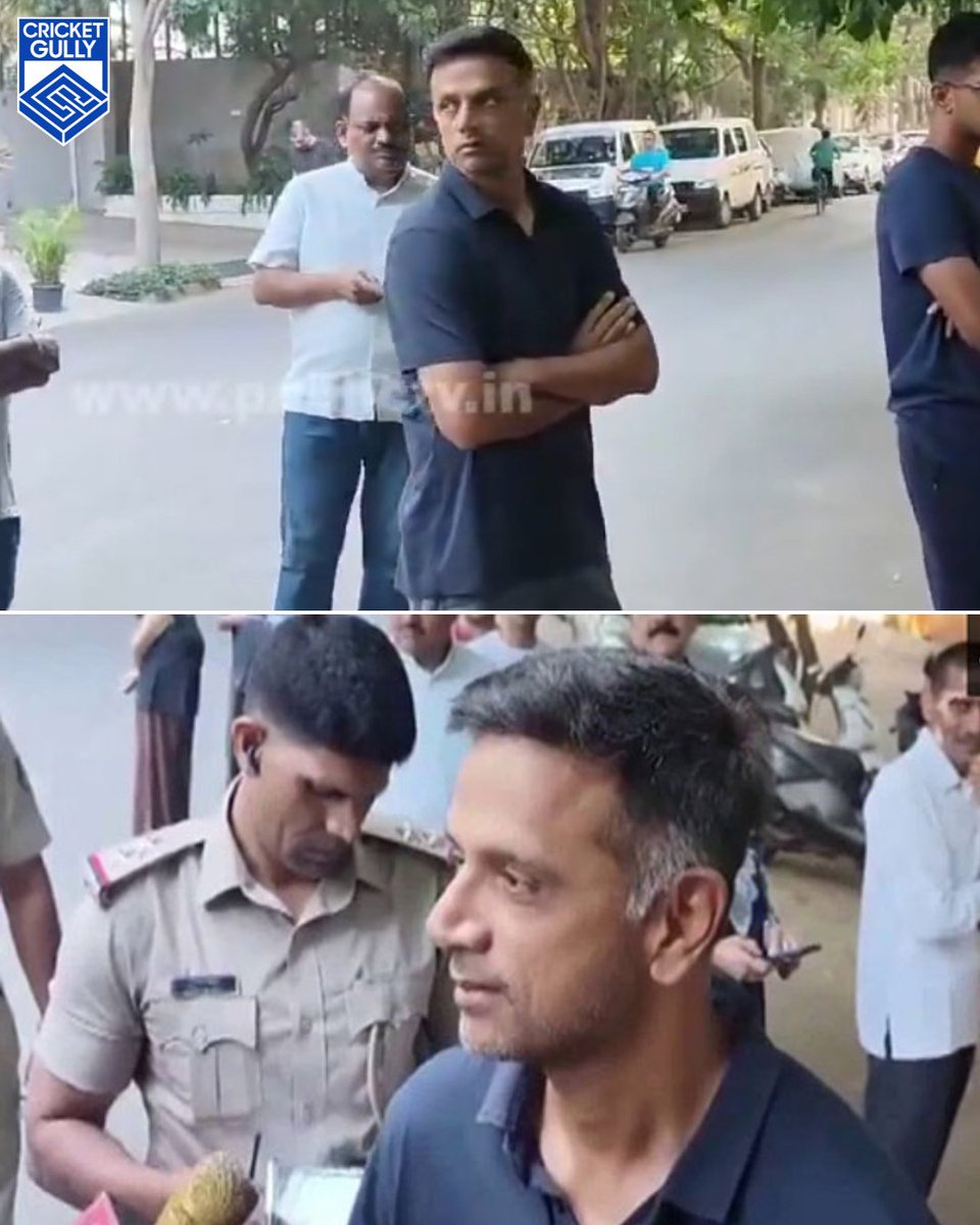 India's coach Rahul Dravid votes in the Lok Sabha Elections.
