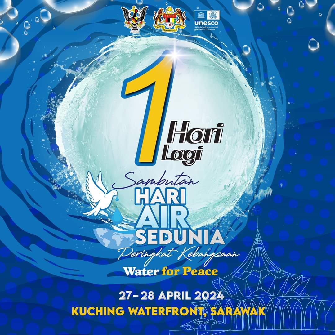 1 Hari Lagi!

Ayuh warga Sarawak,mari beramai-ramai meriahkan Sambutan Hari Air Sedunia yang akan berlansung pada 27 hingga 28 April 2024 di Tebingan Kuching(Kuching Waterfront)Sarawak!

Layari pautan berikut bagi maklumat lanjut: facebook.com/share/p/f8mAjB…

#PETRA
#MalaysiaMADANI