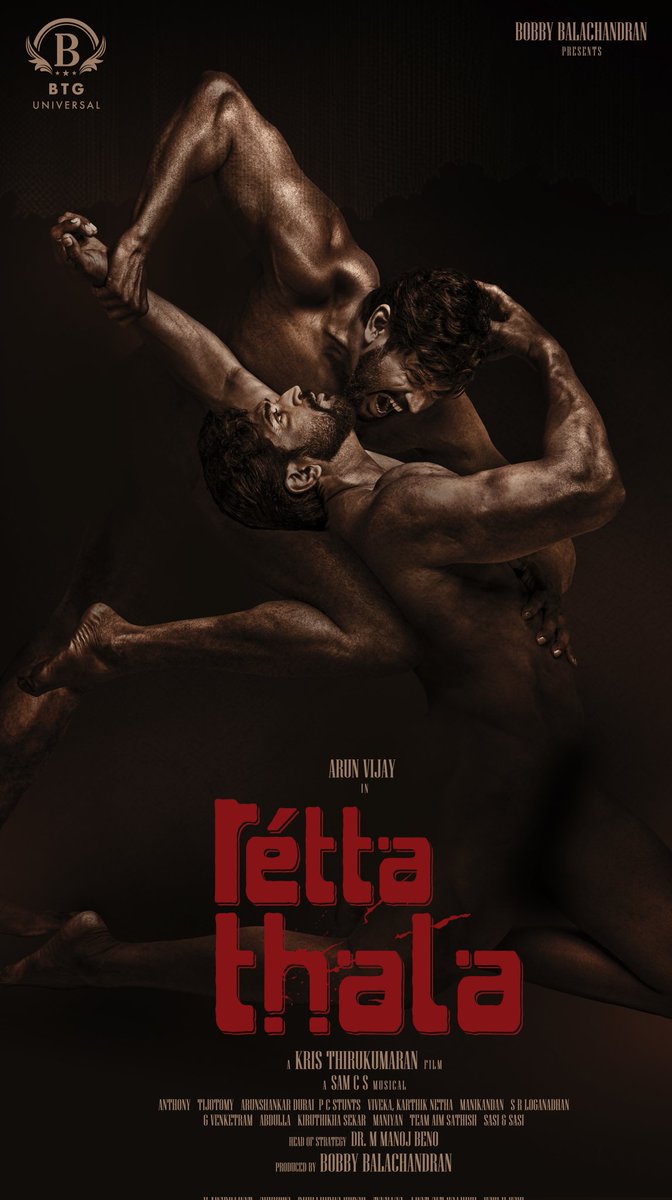 allindiaavfc's tweet photo. Mirattal #TitleandFirstLook of @arunvijayno1 Anna's #RettaThala 🎭
Experience double the magic on screens✨
#AV is here to give you a double dose of entertainment🔥
Direction #KrisThirukumaran 
@BTGUniversal @bbobby @ManojBeno @SiddhiIdnani @actortanya @officialbalaji @SamCSmusic https://t.co/AqRBdJVbN1