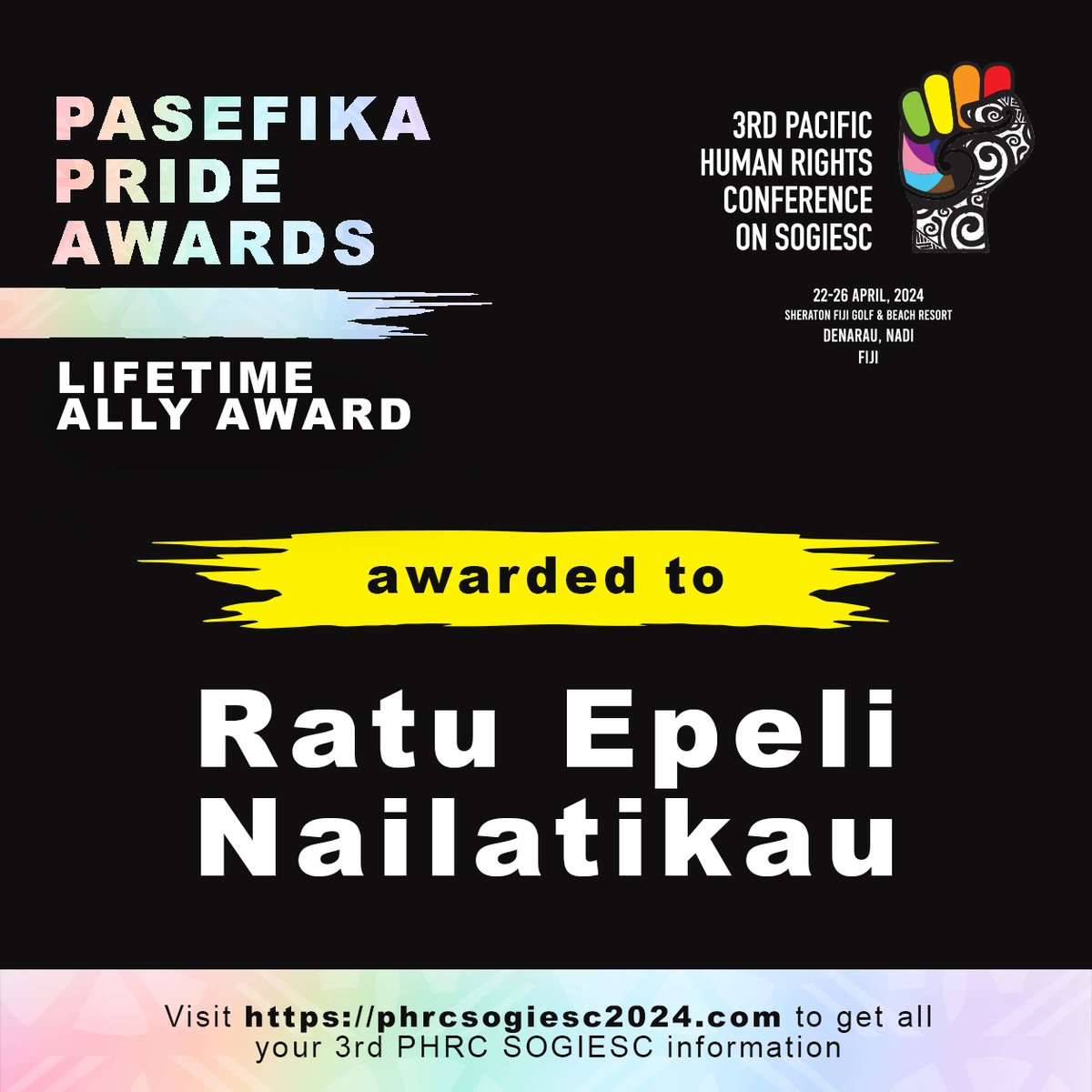 Congratulations to these outstanding awardees at the Pasefika PRIDE Awards! #PHRC #PacificSOGIESC #phrcsogiesc2024 #pasefikapride #awards2024