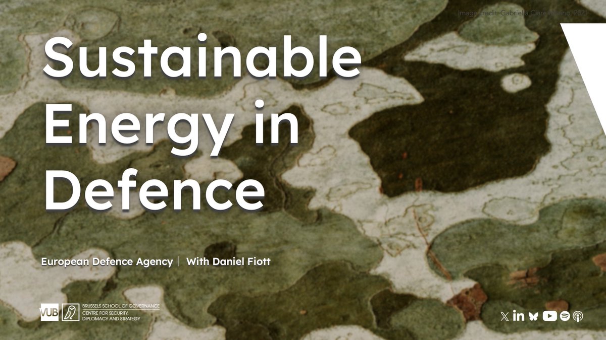 CSDS (@csds_brussels) on Twitter photo Yesterday, <a href="/DanielFiott/">Daniel Fiott</a> moderated a panel discussion at the <a href="/EUDefenceAgency/">European Defence Agency</a> on sustainable energy in defence. With keynote speeches from <a href="/DedonderLudivin/">Ludivine Dedonder</a> <a href="/PalomaAbaEU/">Paloma Aba-Garrote</a> <a href="/Pinhopau/">Paula Pinho</a> the event showcased the EU's work in this field.
More info🔸 eda.europa.eu/news-and-event… Yesterday, <a href="/DanielFiott/">Daniel Fiott</a> moderated a panel discussion at the <a href="/EUDefenceAgency/">European Defence Agency</a> on sustainable energy in defence. With keynote speeches from <a href="/DedonderLudivin/">Ludivine Dedonder</a> <a href="/PalomaAbaEU/">Paloma Aba-Garrote</a> <a href="/Pinhopau/">Paula Pinho</a> the event showcased the EU's work in this field.
More info🔸 eda.europa.eu/news-and-event…