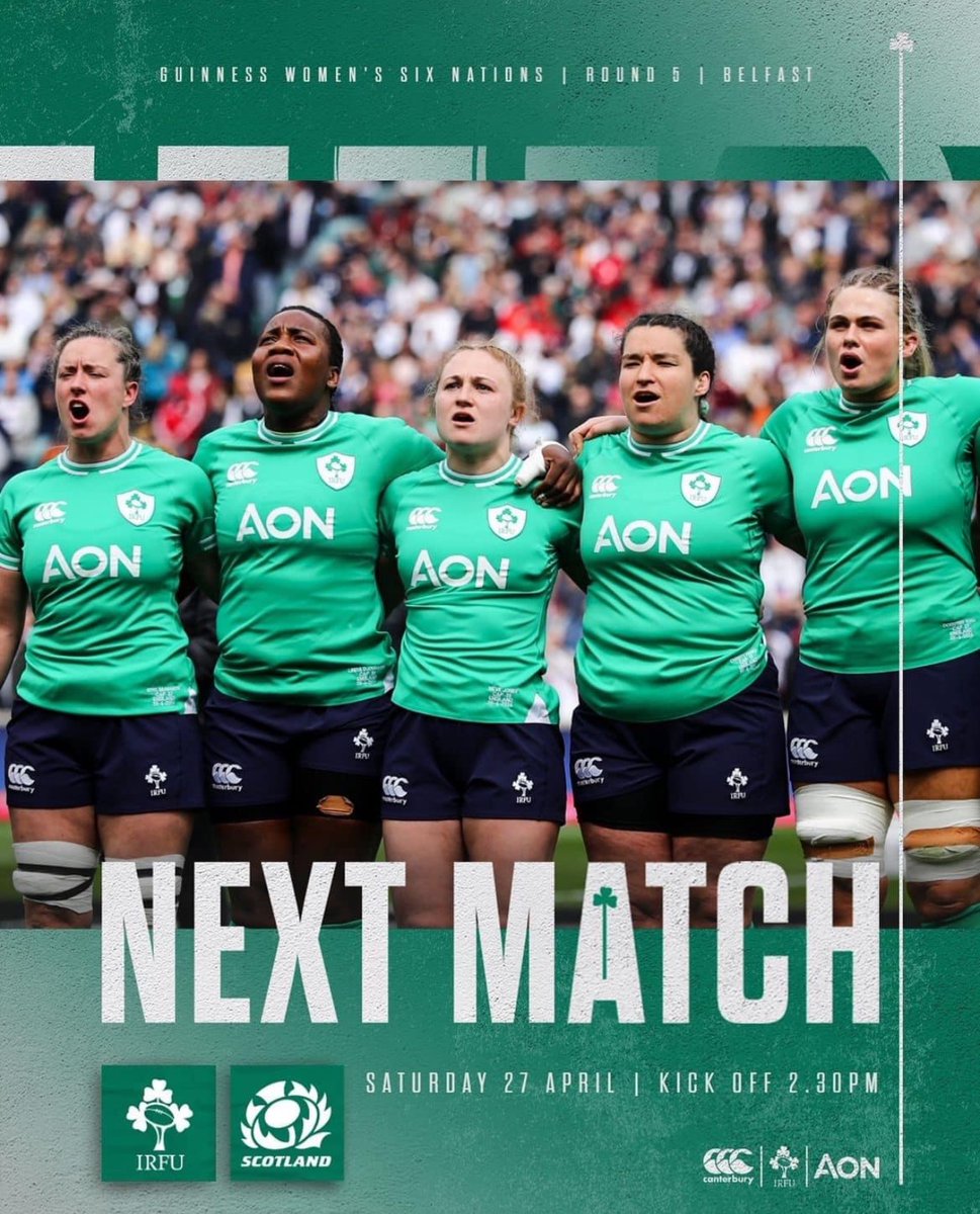 Best of luck to Ireland’s Women’s Rugby Team as they take on Scotland in their next #SixNations2024 match this Saturday at 2.30pm Irish time and 5.30pm here in the UAE. We are behind you all the way! ☘️🏉🇮🇪 @IrishRugby
