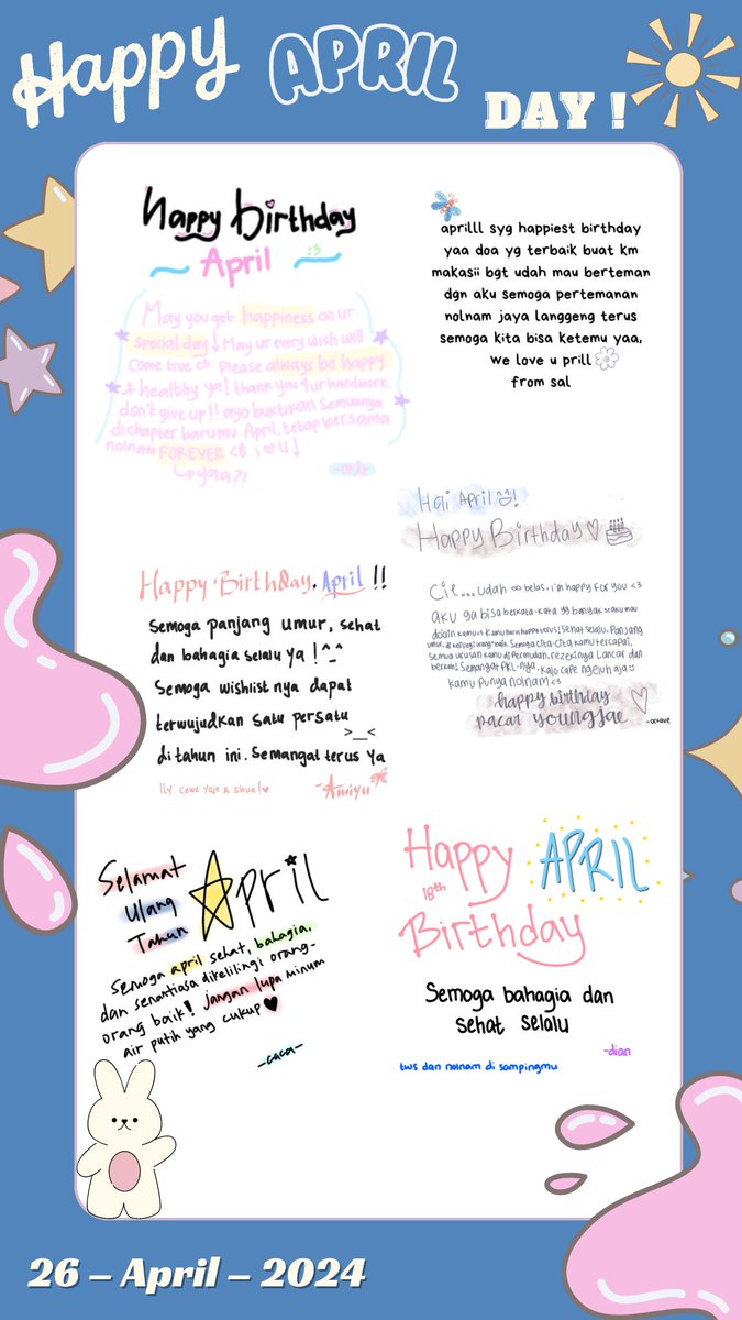 SA1S1X's tweet photo. π 240426 π
π Happy APRIL Day π
#APRIL #μμ΄ν릴
#SAISIX #μ¬μ΄μμ€ #42SIX
#Happy_APRIL_Day @foryou_ngjae https://t.co/2ux2oV4Awf